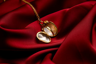 Antique French Mother of Pearl Locket