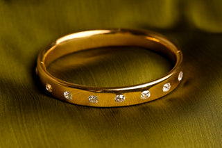 Victorian Old Cut Diamond Bangle