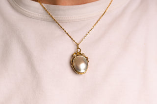 Antique French Mother of Pearl Locket