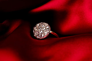Antique German Rose-Cut Diamond Cluster Ring, c.1900