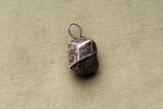 18th Century Alpine Rough Garnet Amulet Pendant