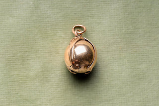 Antique Masonic Orb Pendant in Gold & Silver, c.1900