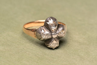 Georgian Diamond Floral Cluster