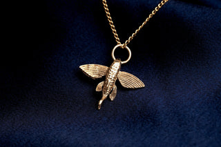 Vintage Gold Flying Fish