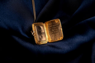 Late Georgian 15K Gold Vernon Family Memorial Hair Locket, c.1837