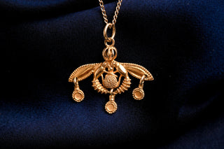 Etruscan Revival Bee Pendant