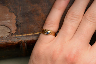 Edwardian 18K Gold Sapphire & Diamond Snake Ring, London 1902