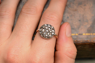 Antique German Rose-Cut Diamond Cluster Ring, c.1900
