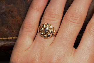 18th Century Spanish Diamond Cluster Ring, c.1720