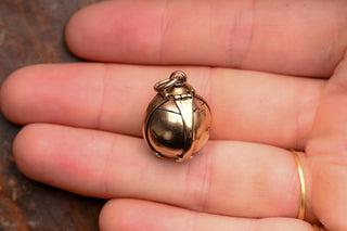 Antique Masonic Orb Pendant in Gold & Silver, c.1900
