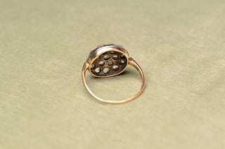 Antique German Rose-Cut Diamond Cluster Ring, c.1900