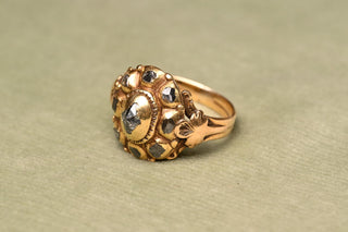 18th Century Spanish Diamond Cluster Ring, c.1720