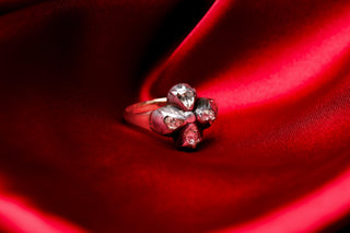 Georgian Rose-Cut Diamond Floral Cluster Ring, c.1780
