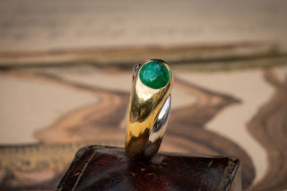 Vintage French Modernist Emerald Ring-Ravensbury Antiques