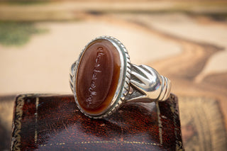 Islamic Silver Ring with Ancient Kufic Intaglio-Ravensbury Antiques