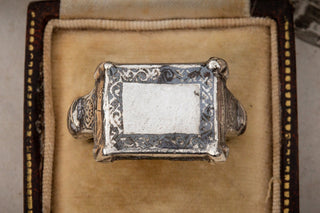 Seljuk Dynasty Islamic Nielloed Silver Ring-Ravensbury Antiques