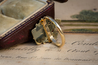 Antique Enamelled Coat of Arms Ring-Ravensbury Antiques