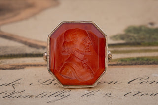 Georgian Shakespeare Intaglio Signet Ring-Ravensbury Antiques