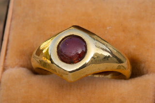 Ancient Roman Garnet Cabochon Ring-Ravensbury Antiques