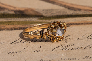 Victorian Rose Cut Diamond Solitaire Ring-Ravensbury Antiques