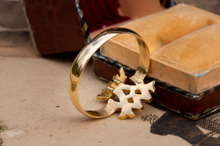 Edwardian Gold Royal Cypher Presentation Ring-Ravensbury Antiques