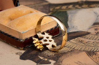 Edwardian Gold Royal Cypher Presentation Ring-Ravensbury Antiques