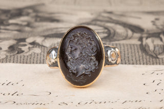 18th Century Garnet Intaglio Signet Ring-Ravensbury Antiques