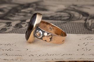 18th Century Garnet Intaglio Signet Ring-Ravensbury Antiques