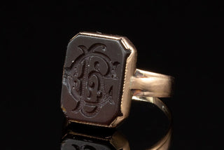 Victorian Carnelian Intaglio Seal Ring-Ravensbury Antiques
