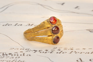 Ancient Roman Gold and Garnet Ring-Ravensbury Antiques