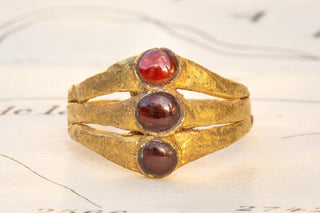 Ancient Roman Gold and Garnet Ring-Ravensbury Antiques