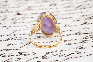 French 19th Century Amethyst Cameo Ring-Ravensbury Antiques