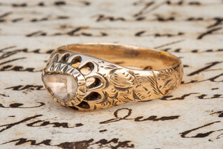 French 19th Century Rose Cut Diamond Ring-Ravensbury Antiques