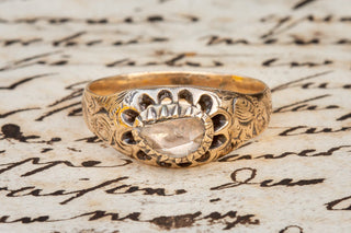 French 19th Century Rose Cut Diamond Ring-Ravensbury Antiques