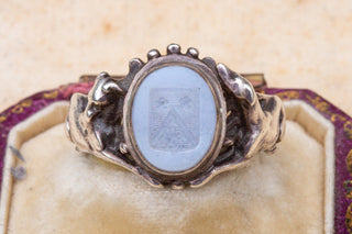 French Neo-Renaissance Silver Intaglio Ring-Ravensbury Antiques
