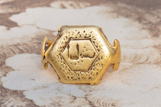 Seljuk Dynasty Gold Islamic Ring-Ravensbury Antiques