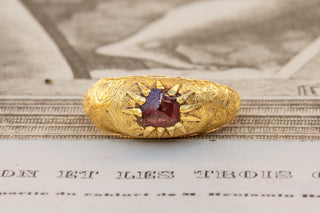 Seljuk Dynasty Islamic Garnet Ring-Ravensbury Antiques