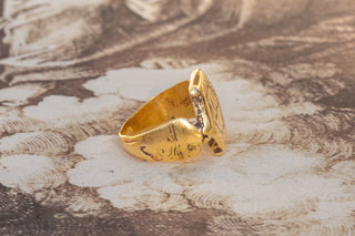 Seljuk Dynasty Gold Islamic Ring-Ravensbury Antiques