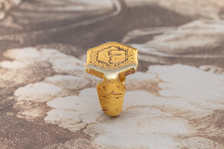 Seljuk Dynasty Gold Islamic Ring-Ravensbury Antiques