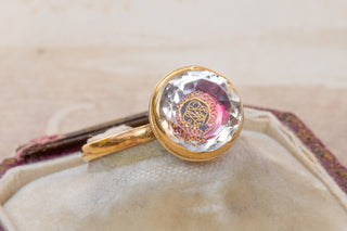 18th Century Stuart Rock Crystal Cypher Ring-Ravensbury Antiques