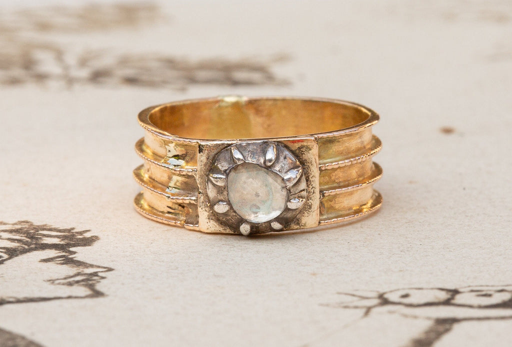Georgian 18K Rose Cut Diamond Solitaire – Ravensbury Antiques