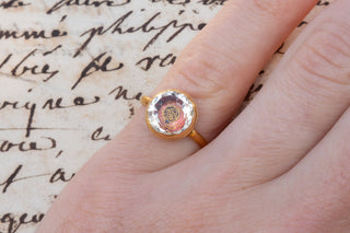 18th Century Stuart Rock Crystal Cypher Ring-Ravensbury Antiques