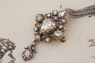 Victorian 'Fancy Yellow' Diamond Necklace-Ravensbury Antiques