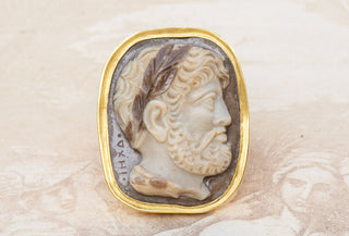 Italian Renaissance 'Hadrian' Cameo Ring-Ravensbury Antiques