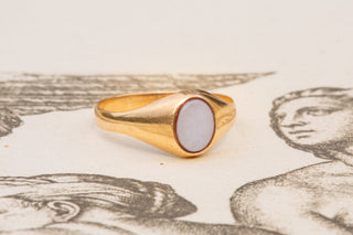 Vintage Sardonyx Signet Ring-Ravensbury Antiques