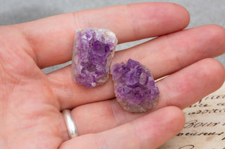 Vintage Rough Amethyst Cufflinks-Ravensbury Antiques