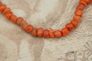 Georgian Coral Bead Drapery Necklace-Ravensbury Antiques