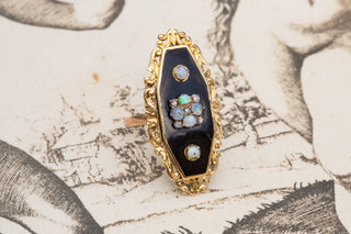 Early 19th Century Onyx and Opal Cluster-Ravensbury Antiques