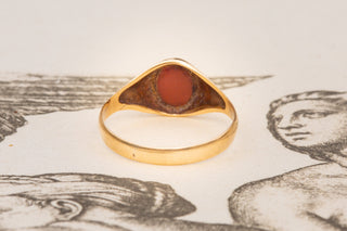 Vintage Sardonyx Signet Ring-Ravensbury Antiques