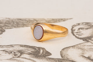 Vintage Sardonyx Signet Ring-Ravensbury Antiques